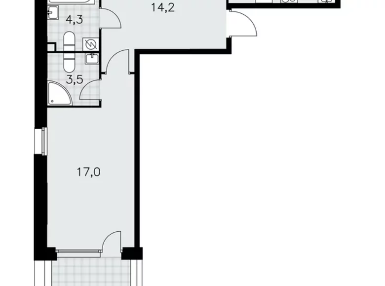 Appartement 3 chambres 87 m² poselenie Sosenskoe, Fédération de Russie