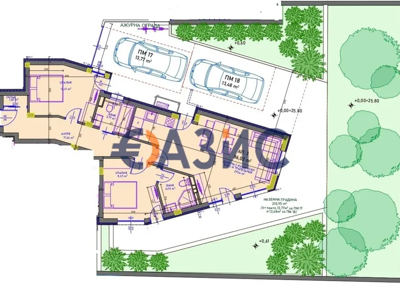 Apartamento 3 habitaciones 316 m² Burgas, Bulgaria