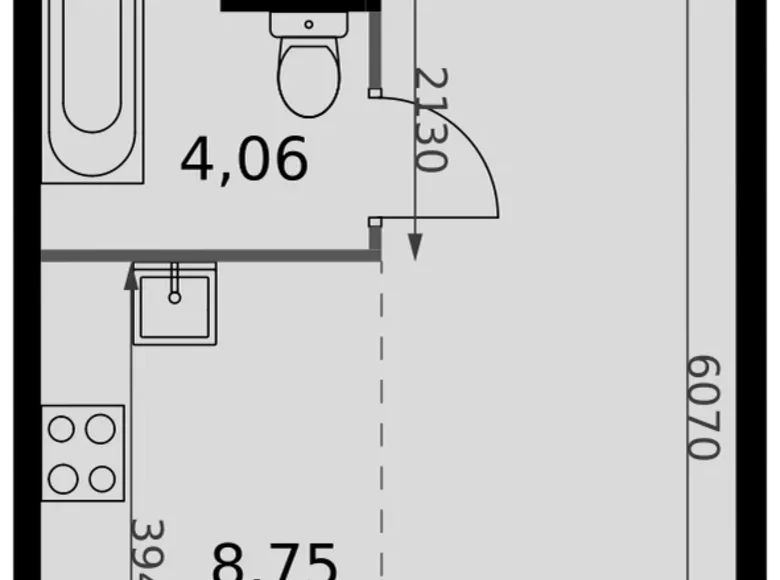 Kawalerka 1 pokój 27 m² Moskwa, Rosja