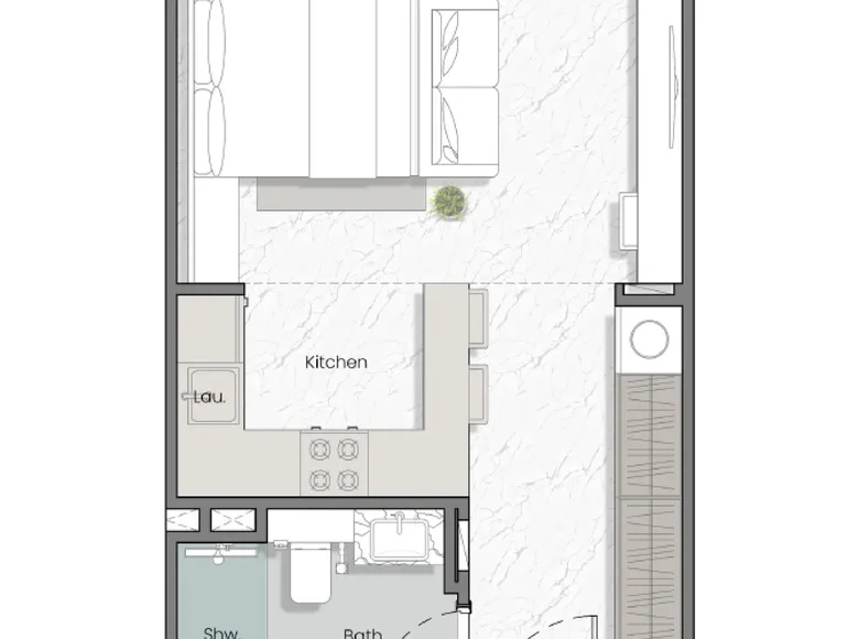 Mieszkanie 52 m² Dubaj, Emiraty Arabskie