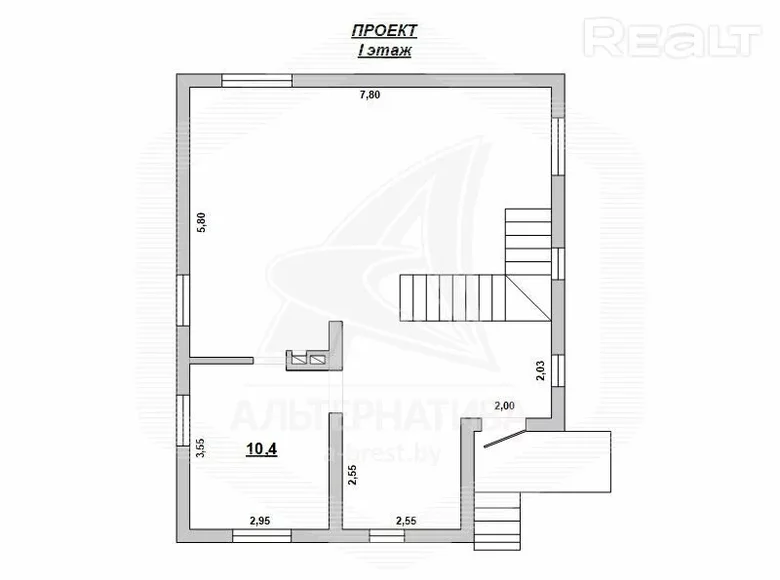 Casa 122 m² Muchaviecki sielski Saviet, Bielorrusia