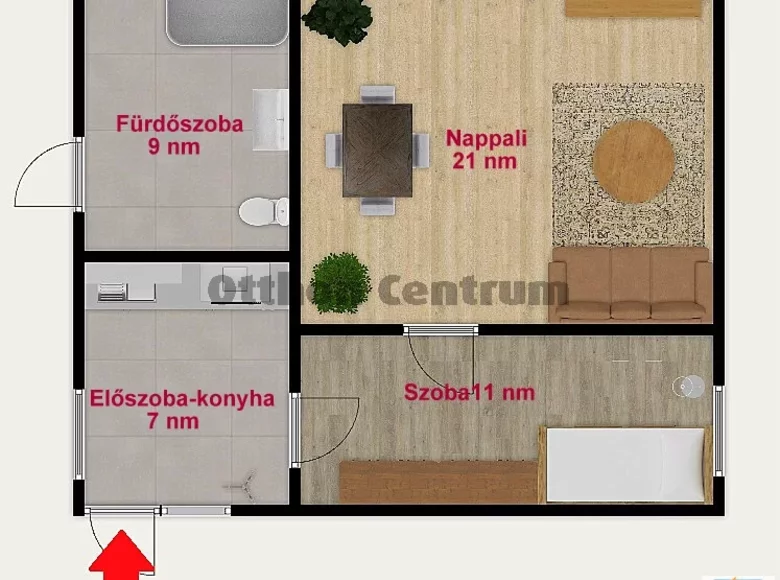 Dom 2 pokoi 50 m² Fot, Węgry