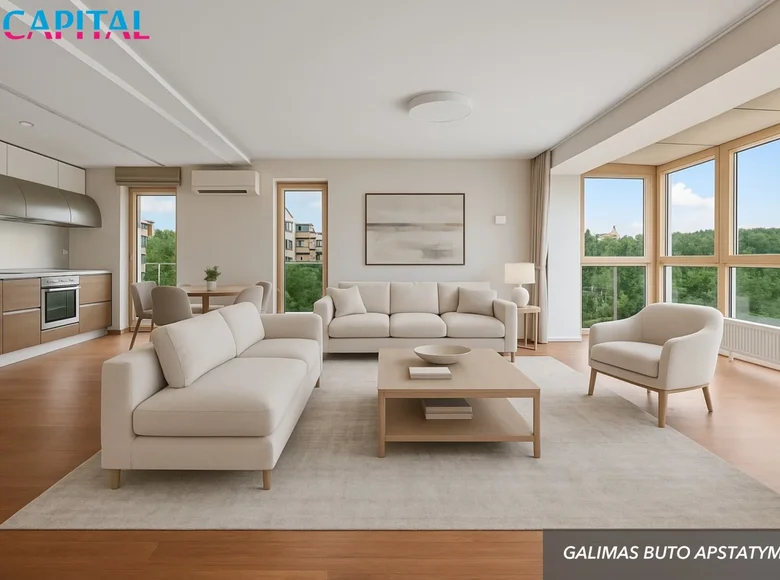 Apartamento 4 habitaciones 128 m² Vilna, Lituania