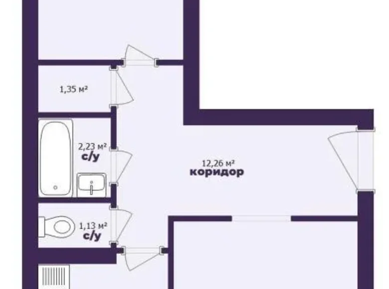 Apartamento 2 habitaciones 61 m² Minsk, Bielorrusia