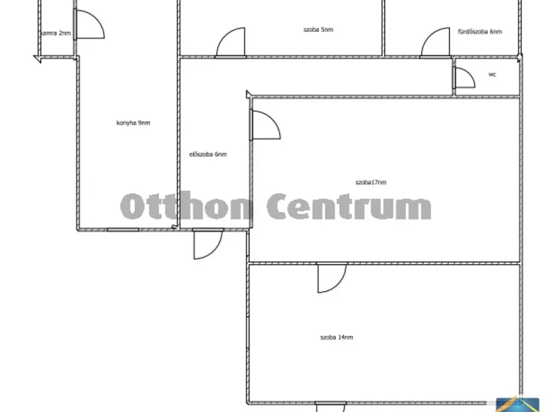 Wohnung 3 Zimmer 60 m² Budapest, Ungarn