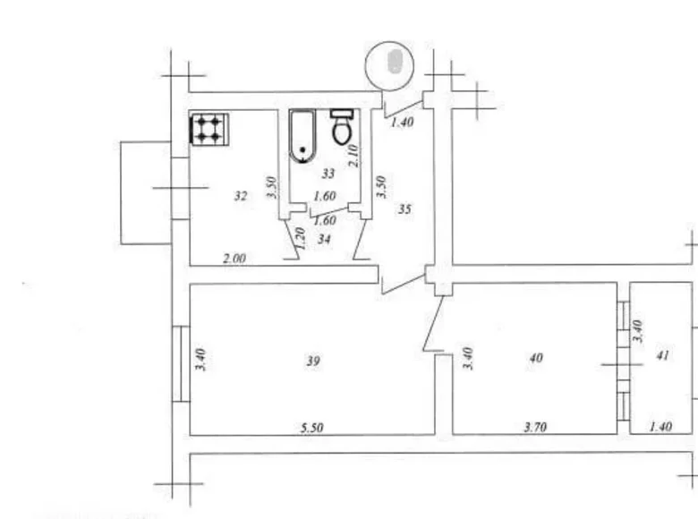 Квартира 2 комнаты 56 м² Ташкент, Узбекистан