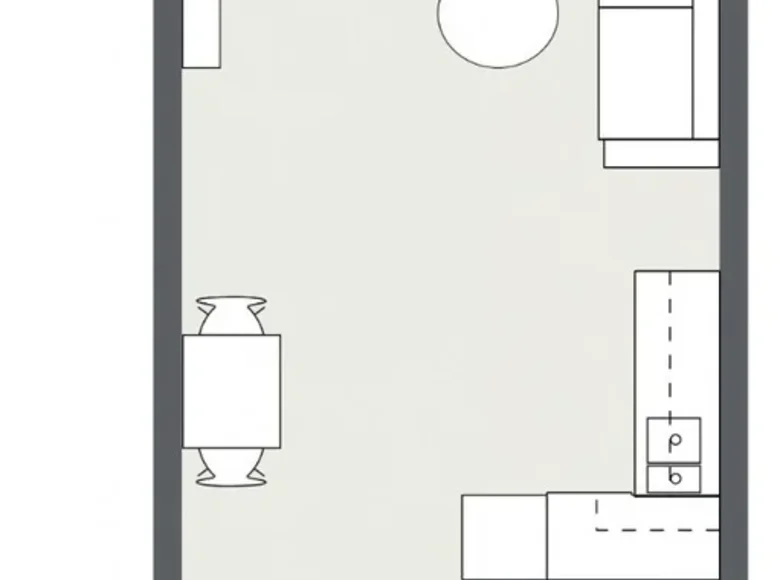 1 room apartment 27 m² Klaipėda, Lithuania