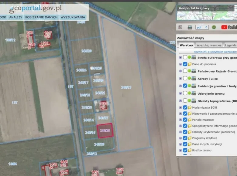 Land 741 m² Podrzewie, Poland