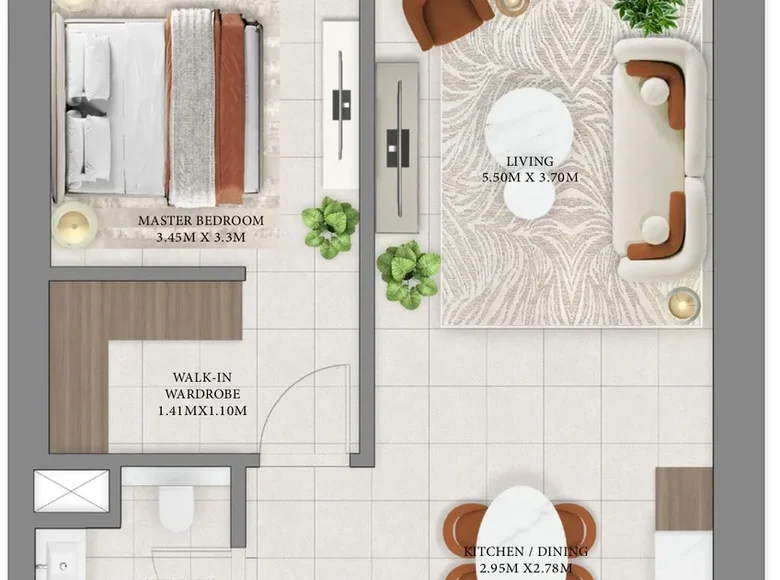 Wohnung 1 zimmer 70 m² Dubai, Vereinigte Arabische Emirate
