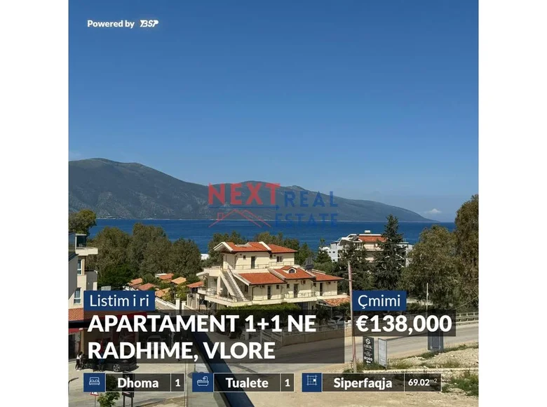 1 bedroom apartment 69 m² Albania, Albania