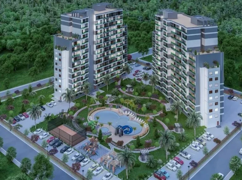 1 bedroom apartment 58 m² Mersin, Turkey