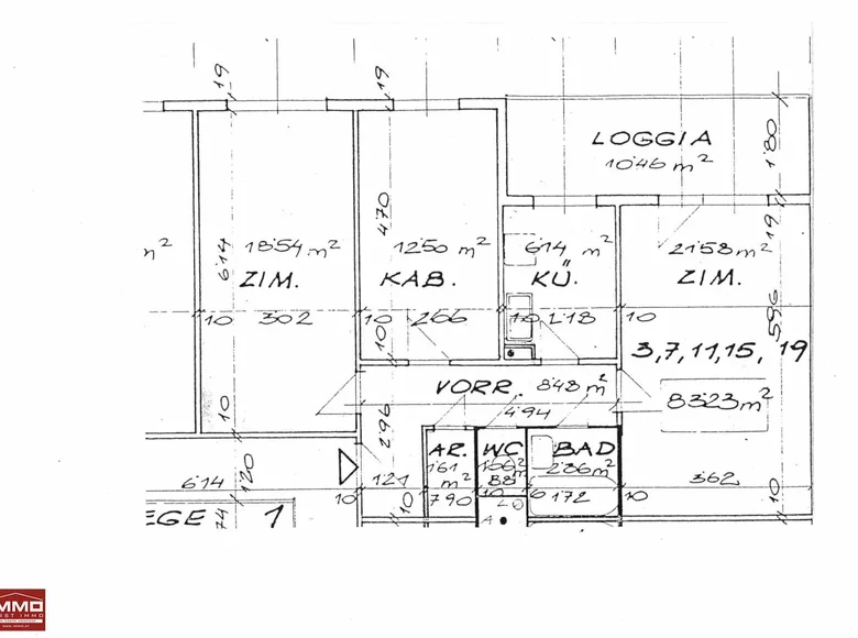 Wohnung 3 zimmer 83 232 m² Wien, Österreich