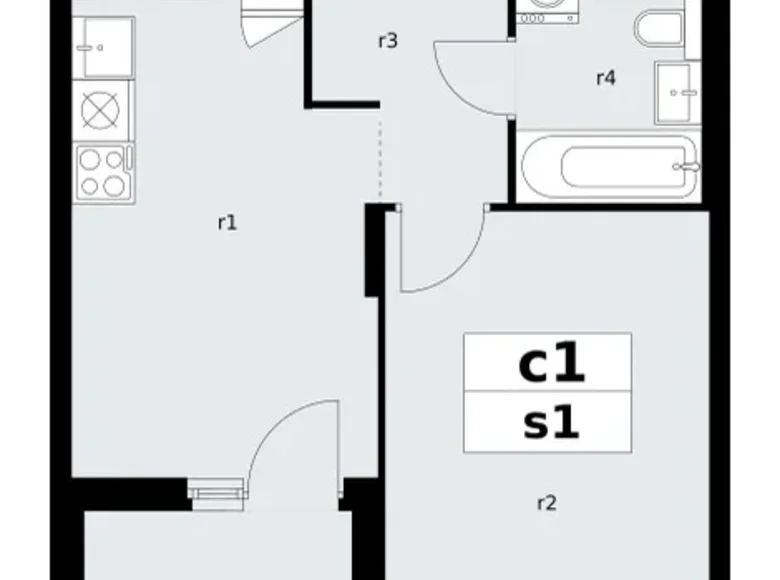 Apartamento 1 habitación 36 m² poselenie Sosenskoe, Rusia