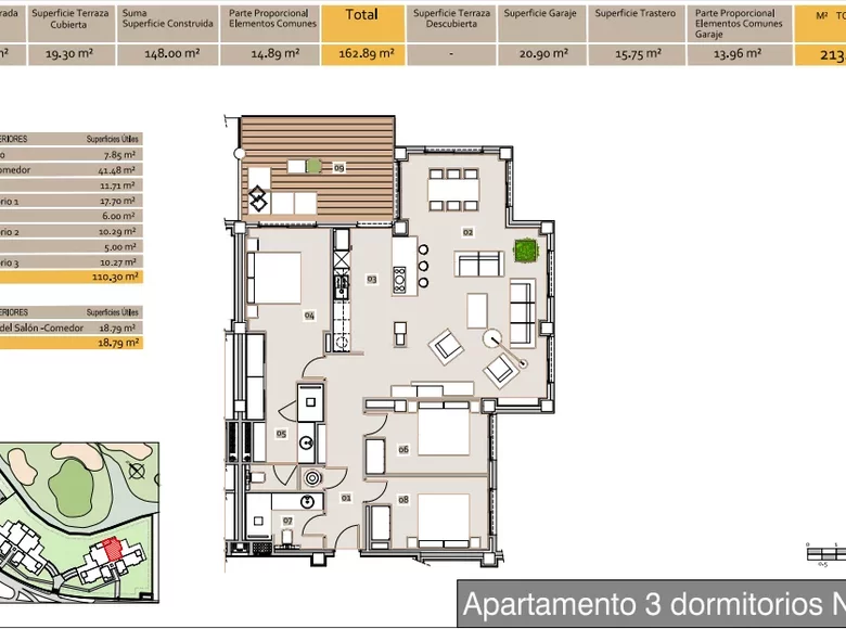 3 bedroom apartment 214 m² Oliva, Spain