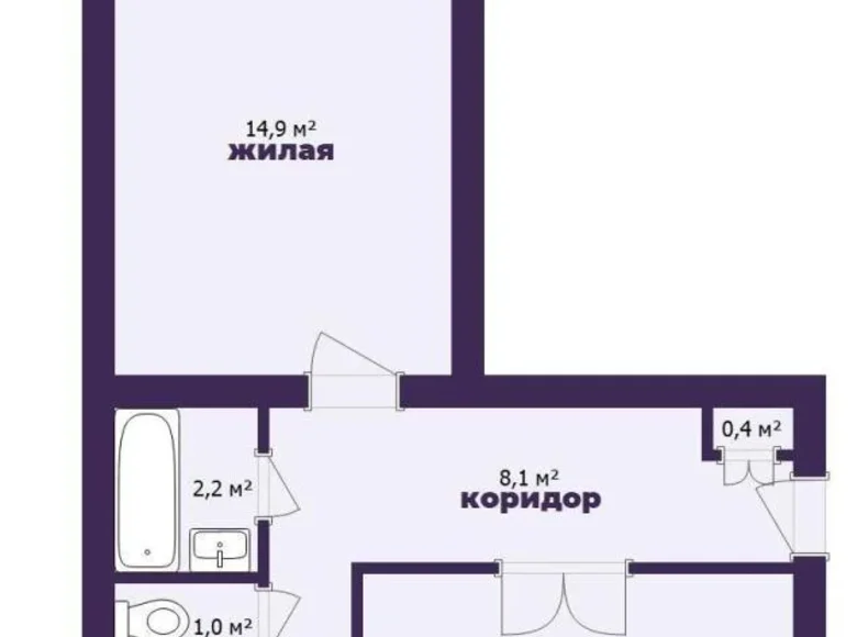 Wohnung 2 zimmer 52 m² Fanipal, Weißrussland