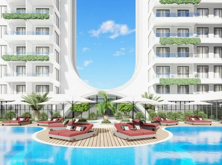 Mieszkanie 2 pokoi 53 m² Alanya, Turcja