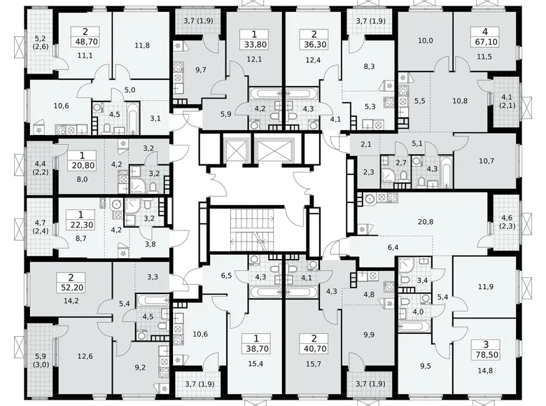 Apartamento 1 habitación 22 m² poselenie Sosenskoe, Rusia