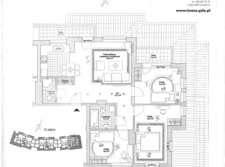 Квартира 4 комнаты 83 м² Гдыня, Польша