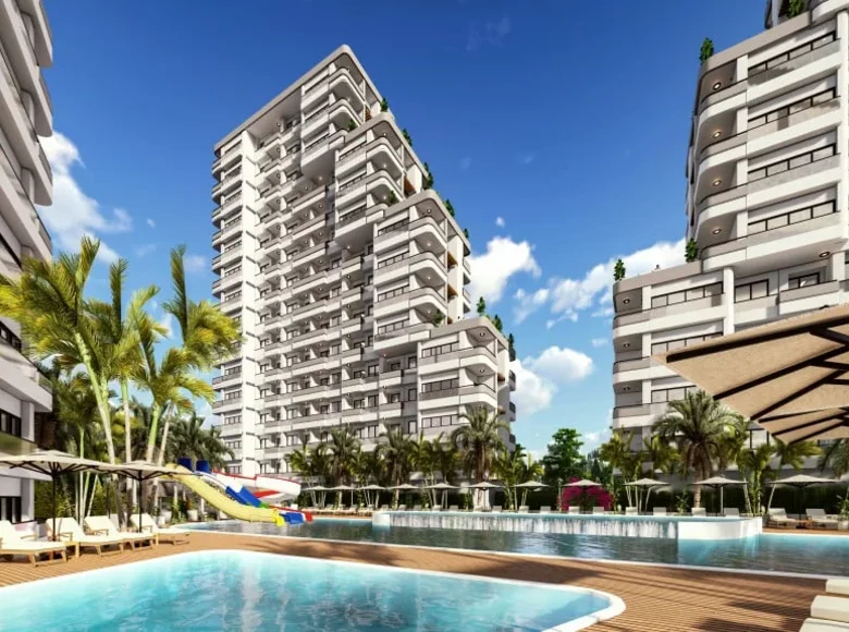 2 bedroom apartment 60 m² Mersin, Turkey