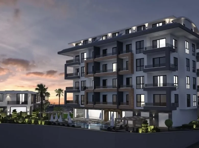 Wohnung 1 Schlafzimmer 58 m² in Alanya, Türkei