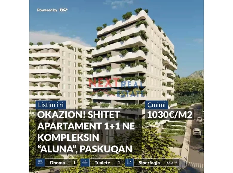 Apartamento 2 habitaciones 55 m² Tirana, Albania