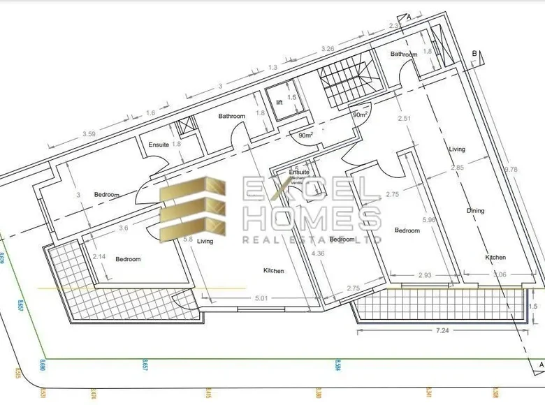 Apartamento 2 habitaciones  Attard, Malta