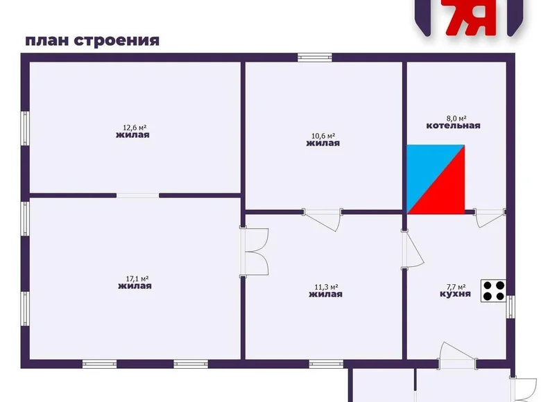 Dom 65 m² Boksycki sielski saviet, Białoruś