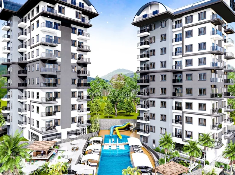 Apartamento 1 habitación 44 m² Avsallar, Turquía