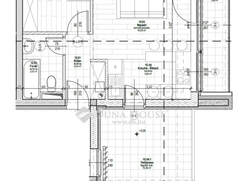 Wohnung 39 m² Debreceni jaras, Ungarn