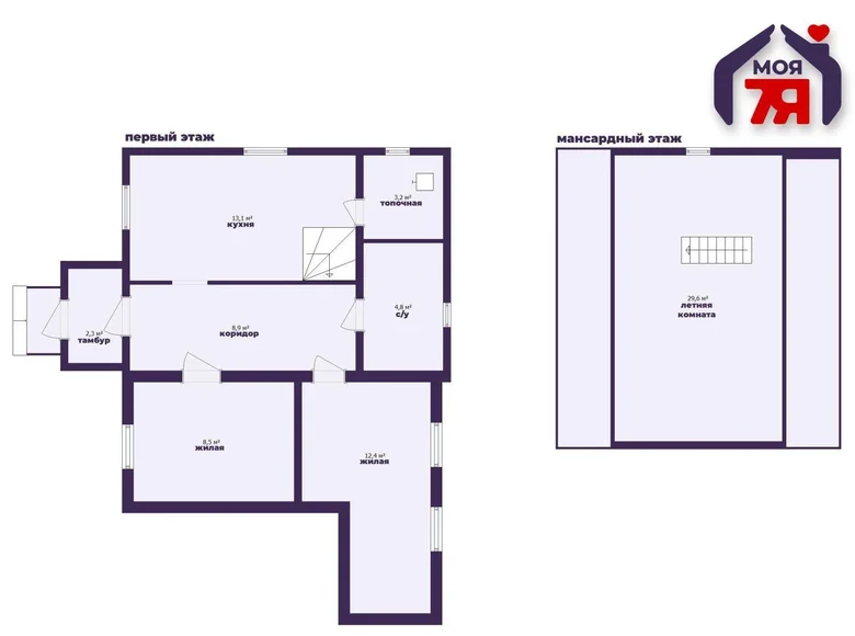 Maison 85 m² Baravoje, Bélarus