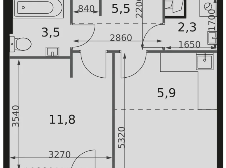 Wohnung 2 zimmer 42 m² Moskau, Russland