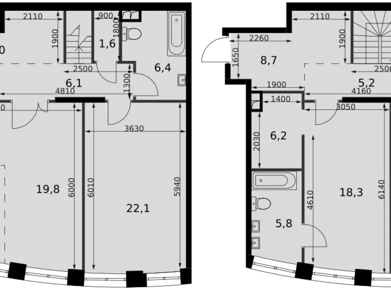 Appartement 4 chambres 139 m² North-Western Administrative Okrug, Fédération de Russie