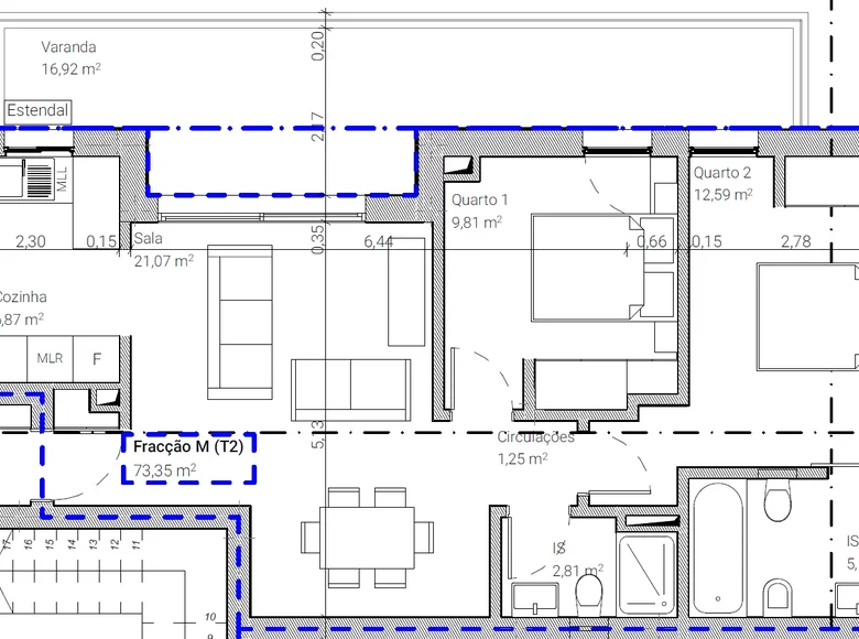 Wohnung 2 Schlafzimmer 56 m² Portugal, Portugal