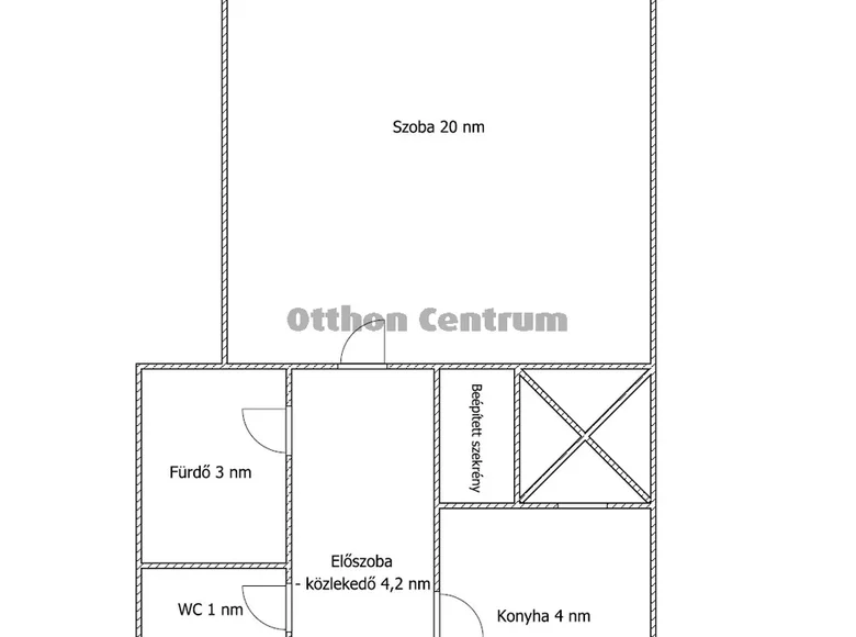 1 room apartment 33 m² Budapest, Hungary