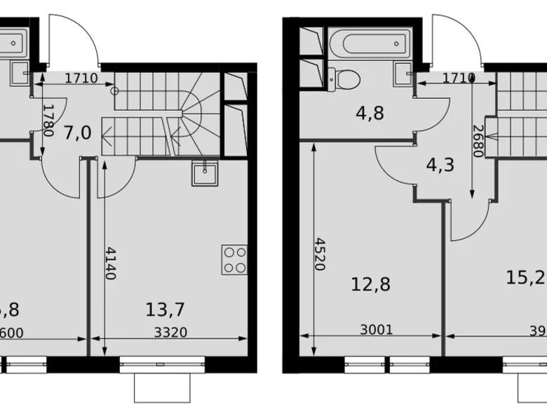 Mieszkanie 3 pokoi 78 m² Razvilka, Rosja