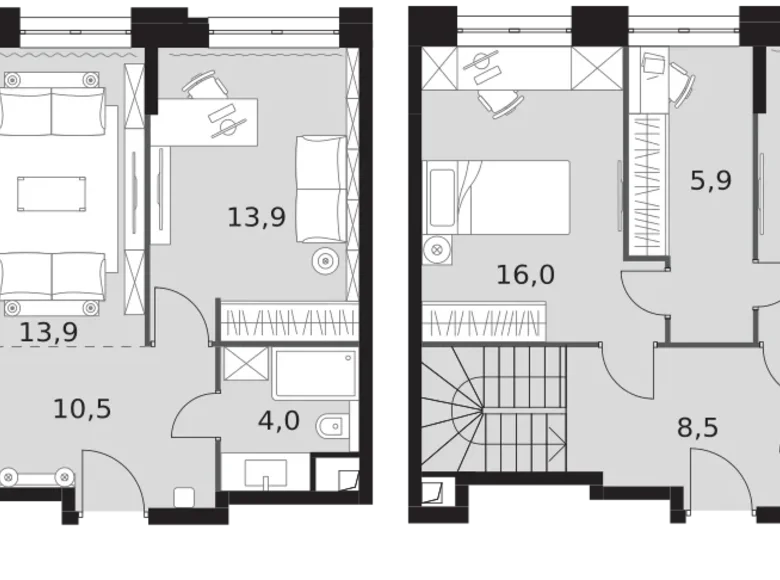 Квартира 4 комнаты 101 м² Северо-Западный административный округ, Россия