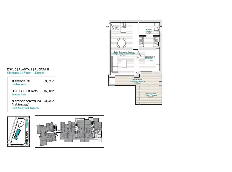 Mieszkanie 2 pokoi 40 m² la Vila Joiosa Villajoyosa, Hiszpania