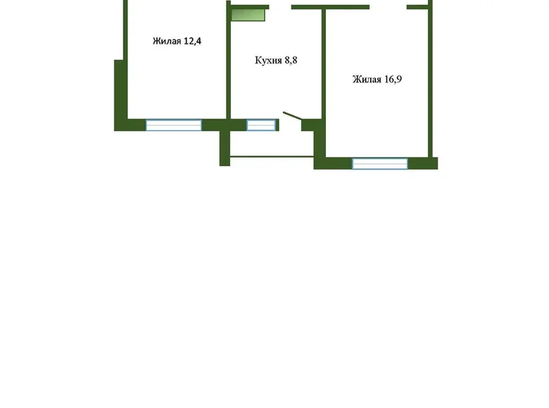 Apartamento 2 habitaciones 52 m² Lida, Belarús