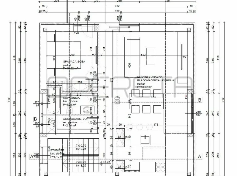 Wohnung 4 Zimmer 115 m² Zagreb, Kroatien