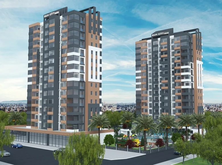 Квартира 3 комнаты 100 м² Мерсин, Турция