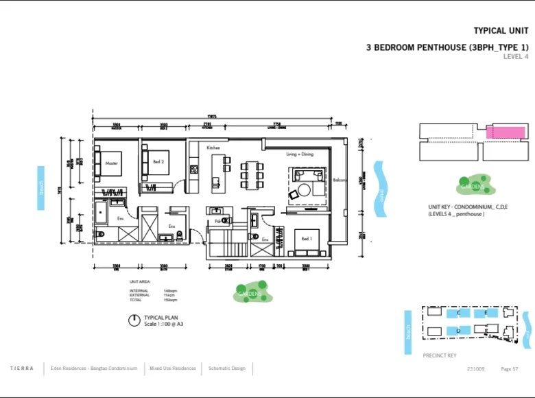 Penthouse 3 bedrooms  Phuket, Thailand