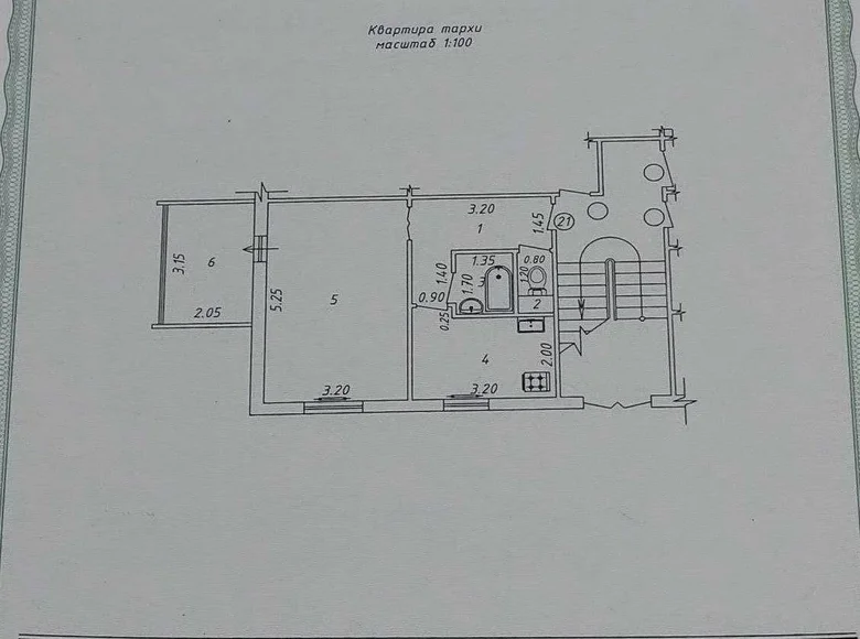 Kvartira 1 xona 39 m² in Shaykhontohur Tumani