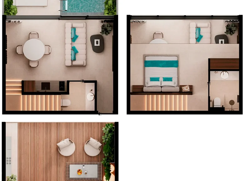 Appartement 2 chambres 76 m² Kutuh, Indonésie
