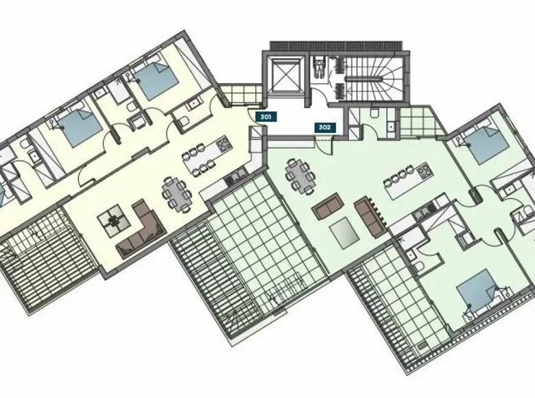 Квартира 3 спальни 168 м² Лимасол, Кипр