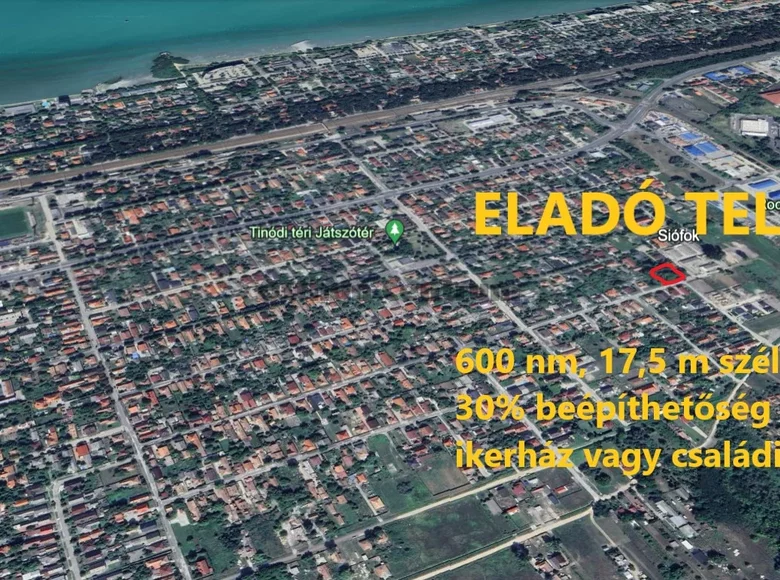 Land 601 m² Siofok, Hungary