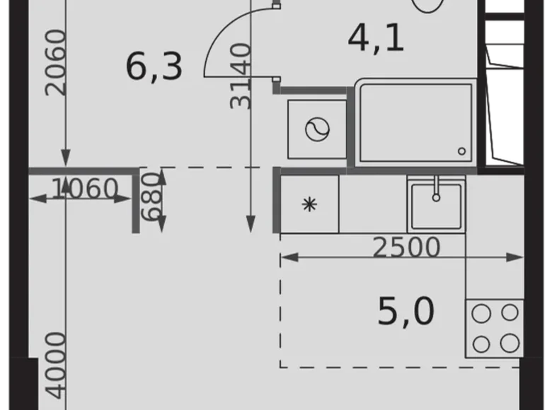 Studio 1 zimmer 30 m² Nordwestlicher Verwaltungsbezirk, Russland