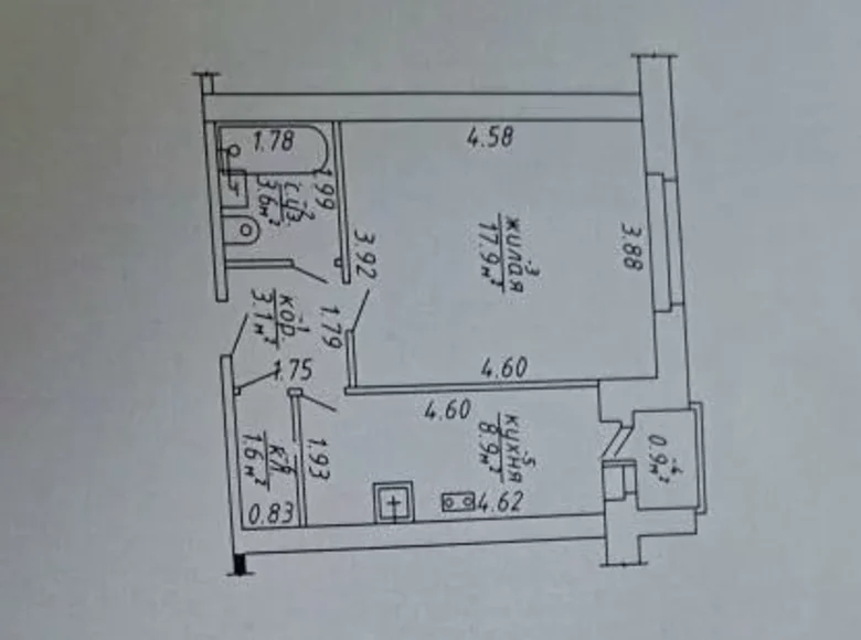 Apartamento 1 habitación 35 m² Orsha, Bielorrusia