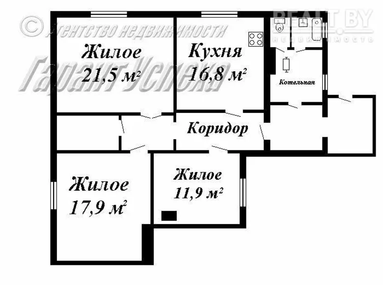 3 room apartment 108 m² Brest, Belarus