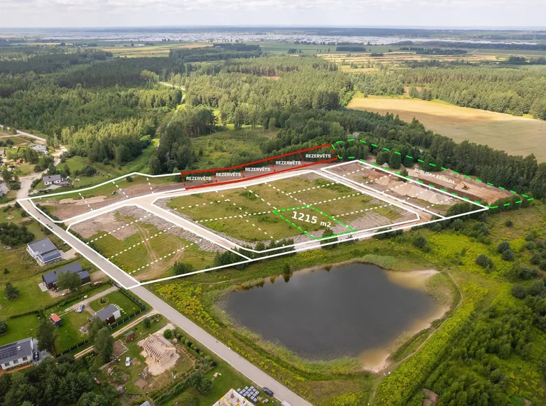 Działki 1 215 m² Dzilnuciems, Łotwa