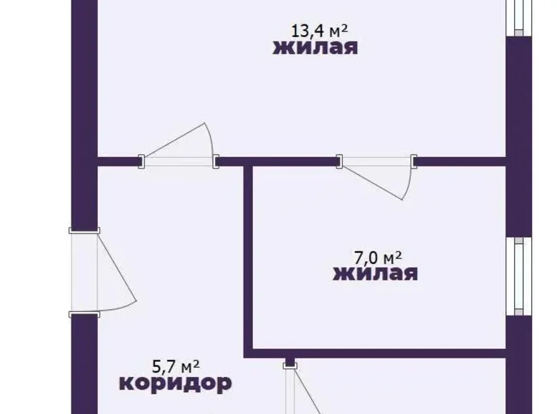 Квартира 2 комнаты 36 м² Жодино, Беларусь